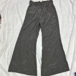 Corey Lynn Calter Gray Corduroy Wide-Leg Pants